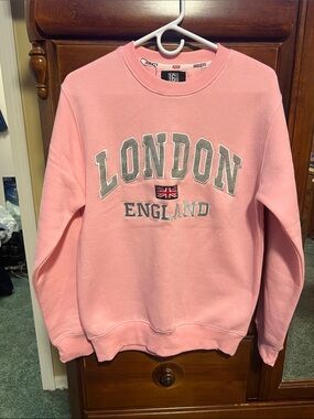 Unbranded Men's London England Crewneck Sweatshirt - Pink